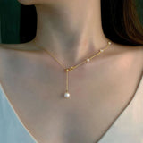 Freshwater Pearl Necklace Choker Fine Jewelry Party Gift For Women