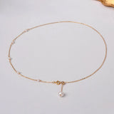Freshwater Pearl Necklace Choker Fine Jewelry Party Gift For Women