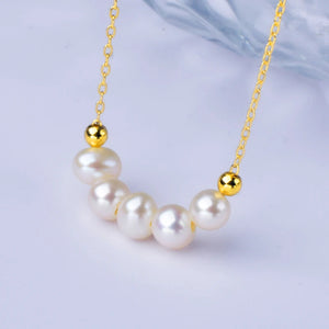 Freshwater Pearl Necklace 14K Plated Choker Party Gift X558