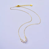 Freshwater Pearl Necklace 14K Plated Choker Party Gift X558