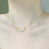 Freshwater Pearl Necklace 14K Plated Choker Party Gift X558