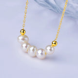 Freshwater Pearl Necklace 14K Plated Choker Party Gift X558