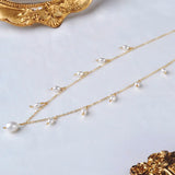 Natural Freshwater Pearl Necklace Fine Jewelry Choker 14K Filled