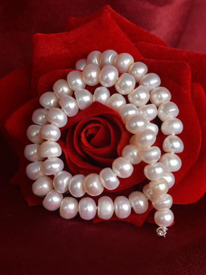 Freshwater Pearl Necklace 3-Piece Set for Women
