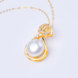 Freshwater Pearl Pendant Necklace Fine Jewelry for Women 10-11mm