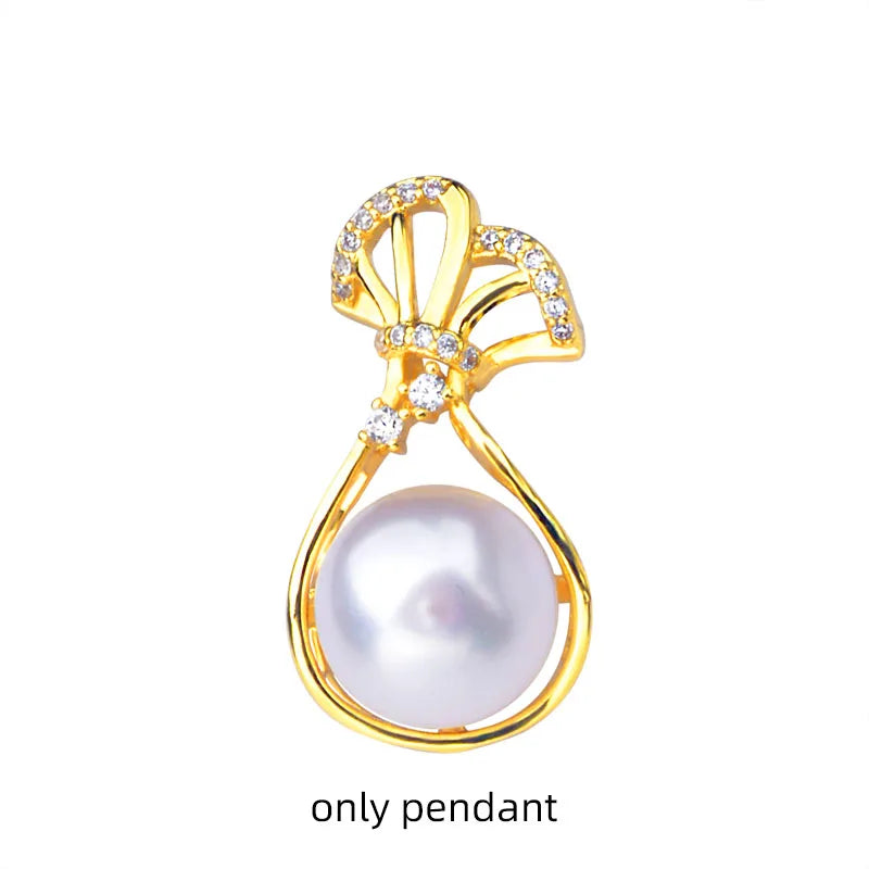 Freshwater Pearl Pendant Necklace Fine Jewelry for Women 10-11mm