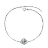 Moissanite Diamond Bracelet 925 Silver 1.0 Carats D Women Engagement Gift