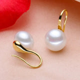 Natural Freshwater Pearl Earrings Fine Jewelry for Party