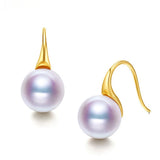 Natural Freshwater Pearl Earrings Fine Jewelry for Party