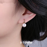 Natural Freshwater Pearl Earrings Fine Jewelry for Party