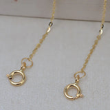 NYMPH G18K Extension Chain Necklace AU750 Spring Chain Tail Necklace