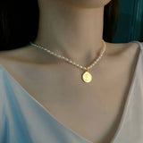 Natural Freshwater Pearl Necklace Beads Choker Party Gift for Women