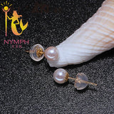 AKOYA Pearl Earrings 18k Yellow Gold Fine Jewelry Women