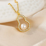 925 Sterling Silver Pearl Necklace for Women Party Wedding