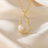 925 Sterling Silver Pearl Necklace for Women Party Wedding