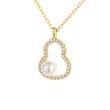925 Sterling Silver Pearl Necklace for Women Party Wedding