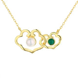 S925 Silver Cloud Lock Pearl Necklace For Women Wedding Chram Gift