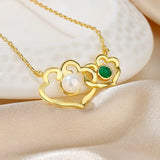 S925 Silver Cloud Lock Pearl Necklace For Women Wedding Chram Gift