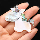Mother of Pearl Animal Pendant Turtle Fish Abalone Tree Char
