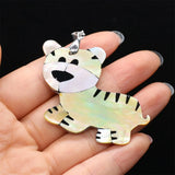 Mother of Pearl Animal Pendant Turtle Fish Abalone Tree Char