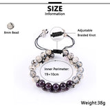 Pink Quartz Purple Crystal Bracelet for Women