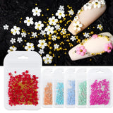 3D Acrylic Pearl Flower Mix Beads Nail Charms Gem Nail Decors
