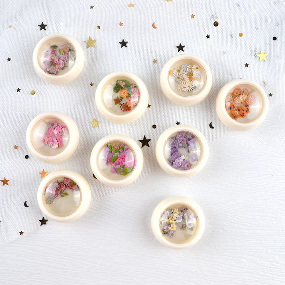 Nail Art Dried Flowers Decorative Epoxy Resin Filling Wood Pulp Small Flowers