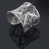 Hollow Stainless Steel Cuff Bangles Bracelet for Women/Men