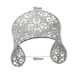 Hollow Stainless Steel Cuff Bangles Bracelet for Women/Men