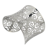 Hollow Stainless Steel Cuff Bangles Bracelet for Women/Men