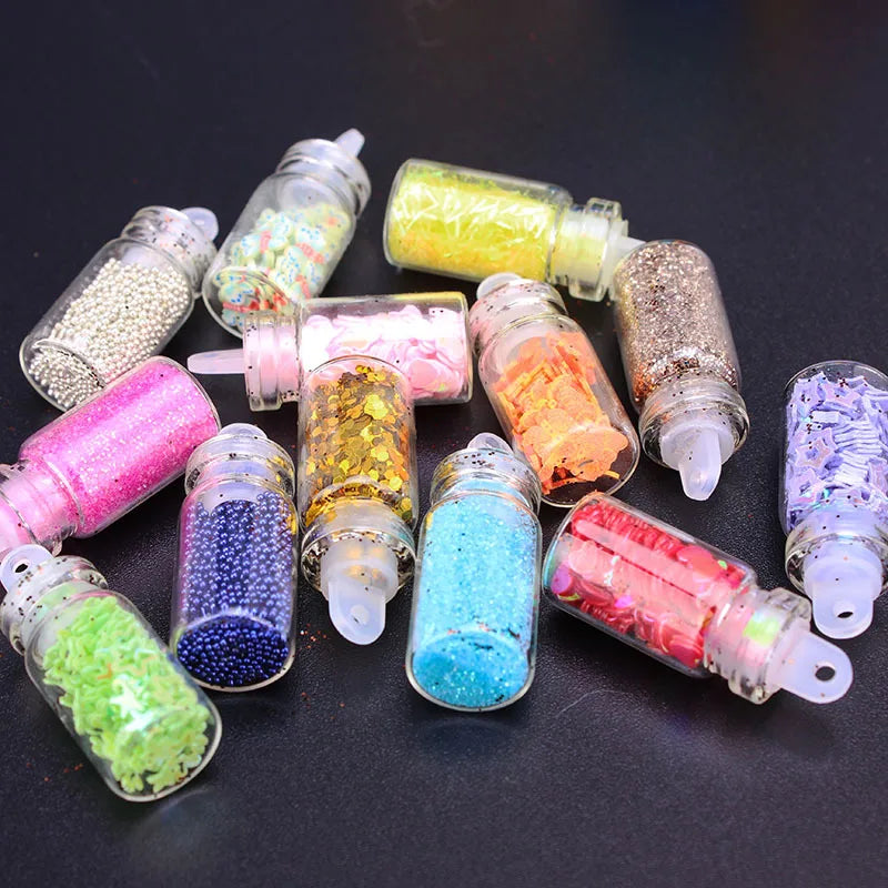 Crystal Epoxy Glitter Sequin Laser Film Nail DIY Kit