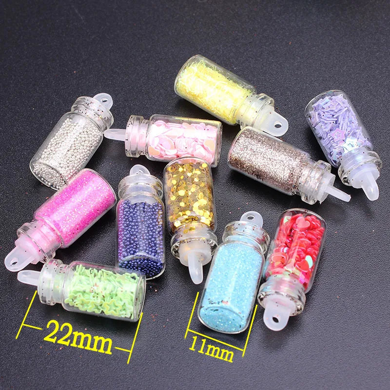 Crystal Epoxy Glitter Sequin Laser Film Nail DIY Kit