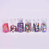 Crystal Epoxy Glitter Sequin Laser Film Nail DIY Kit