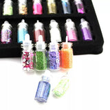 Crystal Epoxy Glitter Sequin Laser Film Nail DIY Kit