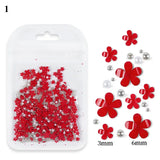 3D Acrylic Pearl Flower Nail Jewelry Gem Beauty Nail Art Charm
