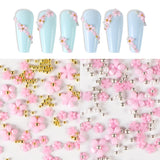 Nail Art Jewelry 3D Acrylic Pearl Flower Mix Beads Nail Charms
