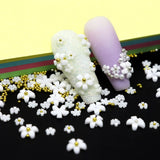 Nail Art Jewelry 3D Acrylic Pearl Flower Mix Beads Nail Charms