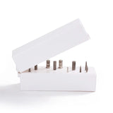 Nail Drill Bits Holder Dustproof Stand Organizer Container 30 Holes