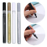 Silver Nail Graffiti Pen Nail Polish Waterproof Marker DIY Home Nail Salons