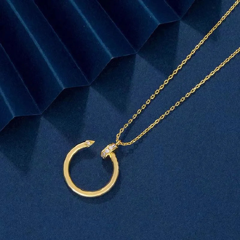 Nail Pendant Tool Jewelry Necklace Charm