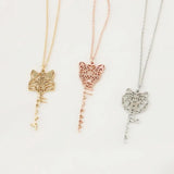 Animal O-Chain Necklace Letter Stainless Steel Personalized Necklace