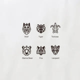 Animal O-Chain Necklace Letter Stainless Steel Personalized Necklace