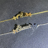 Custom Name Anklet-Gold Anklet With Butterfly-Personalized Gift For Women