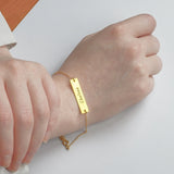 Custom Name Stainless Anklet, Personalized Bracelet