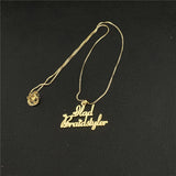 Stainless Steel Box Chain Necklace for Women - Personalized Bead Choker