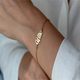 Name Bracelet Couple Stainless Steel Personalized Baby Girl Charm Jewelry