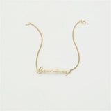 Name Bracelet Letter Stainless Steel Couple Girl Bracelets