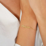 Name Bracelet Couple Stainless Steel Personalized Bracelets Baby Girl