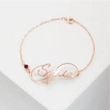 Dainty Initials Bracelet Personalized Monogram Jewelry