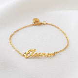 Custom Name Bracelet for Women, Personalized Initial Bracelet